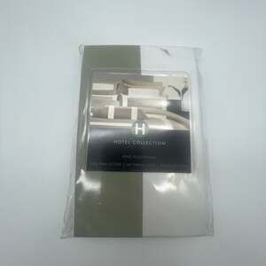 Hotel Collection Color Blocking King Pillow Sham 340 Thread Count 100% Pima Cott